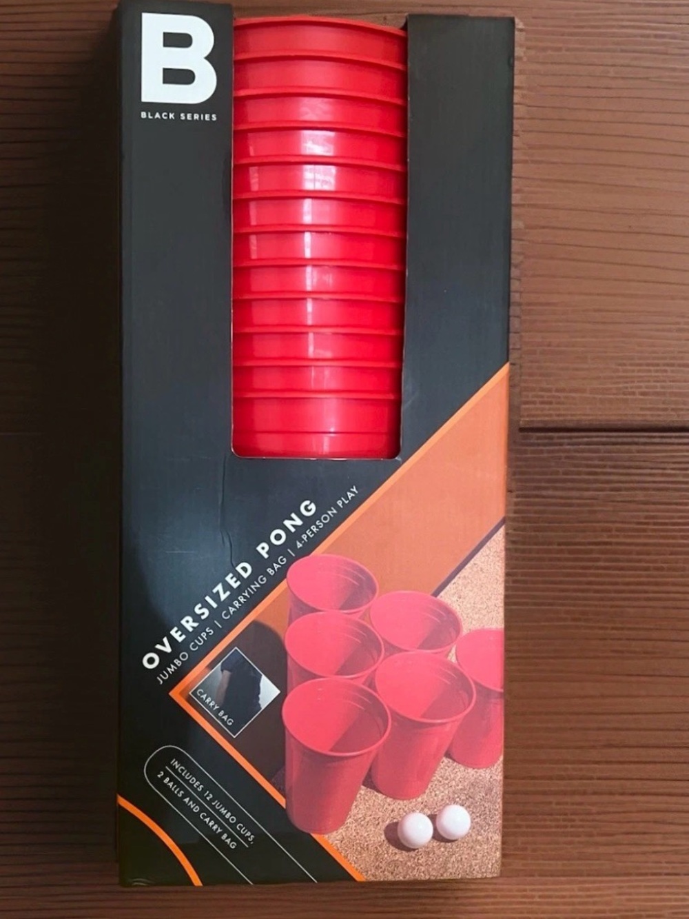 Black Series Oversized Pong - Red Jumbo Cups #190